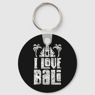 I Love Li Indonesia Summer Waves Vacation Key Ring