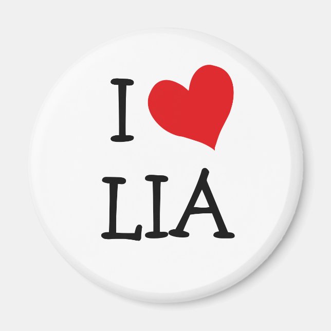 I Love Lia Magnet (Front)
