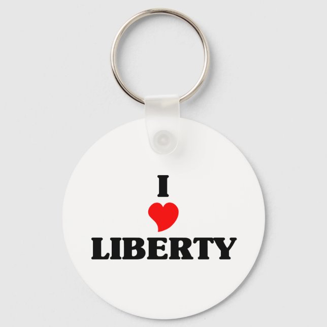 I love Liberty Key Ring (Front)