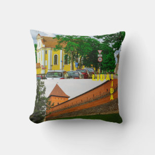 I Love Lida Belarus Architecture Castle  Cushion