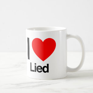 i love lied coffee mug