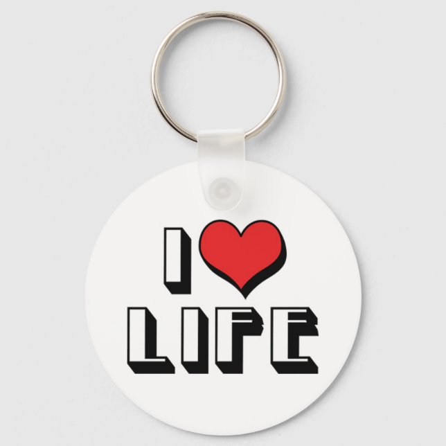 I Love Life Keychain (Front)