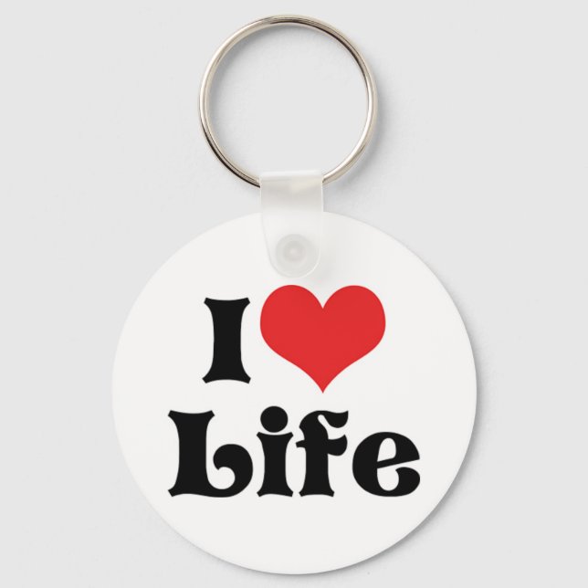 I Love Life Keychain (Front)