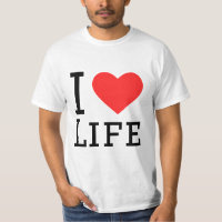 I love life square sticker