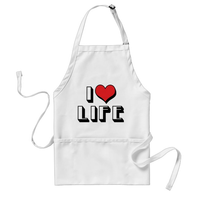 I Love Life Standard Apron (Front)