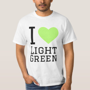 I love light green T-Shirt