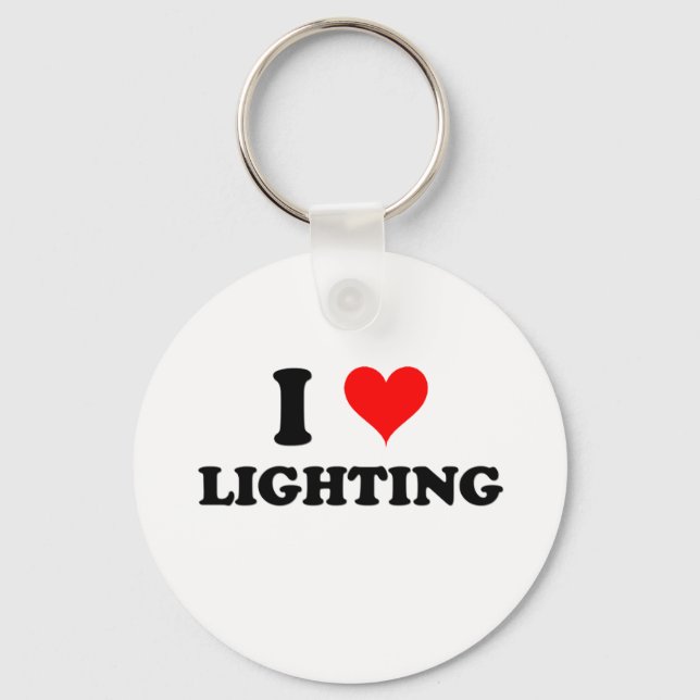 I Love Lighting Key Ring (Front)