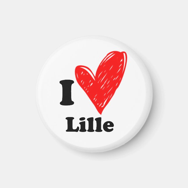 I love Lille Magnet (Front)