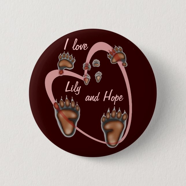 I love Lily and Hope Pin (Front)