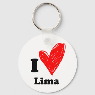 I love Lima Key Ring