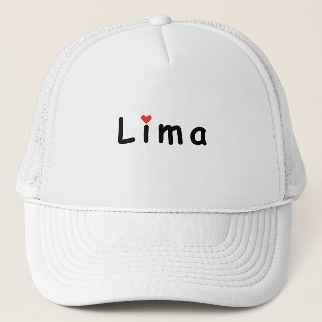 I love Lima Peru Trucker Hat (Front)
