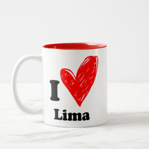 I love Lima Two-Tone Coffee Mug