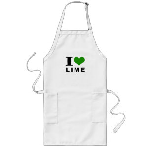 I love lime long apron