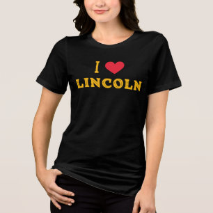 i love Lincoln,Nebraska Tri-Blend Shirt