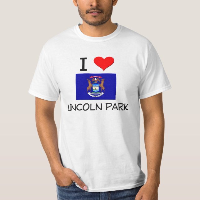 I Love Lincoln Park Michigan T-Shirt (Front)