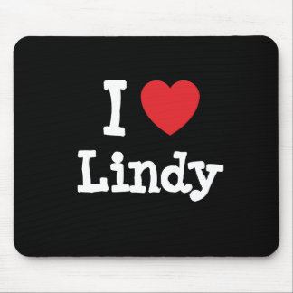 I love Lindy heart T-Shirt Mouse Mat