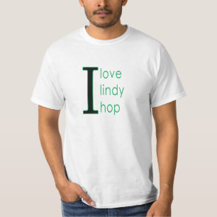 I love lindy hop black and green tee