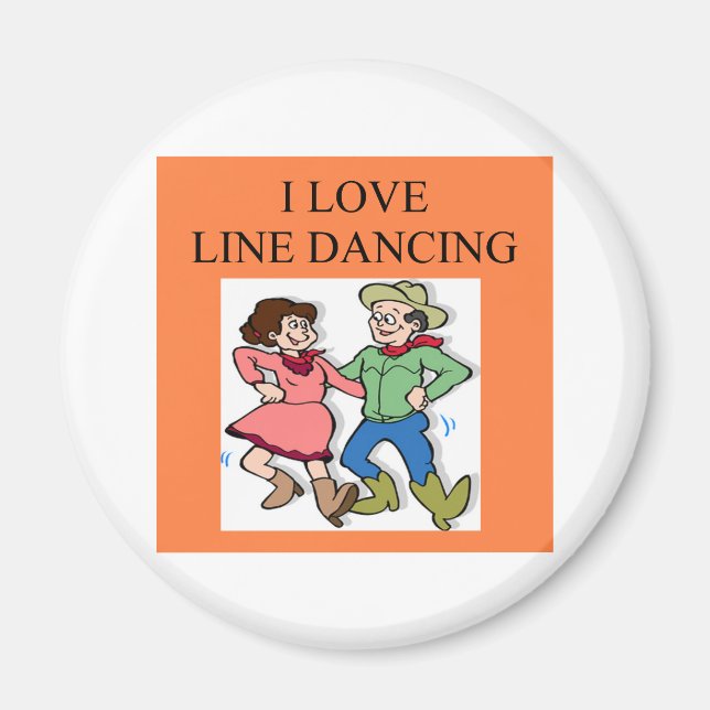 i love line dancing magnet (Front)