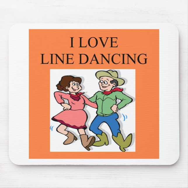 i love line dancing mouse mat (Front)