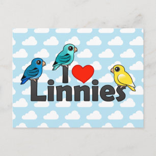 I Love Linnies Postcard