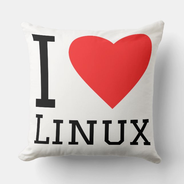 I love linux cushion (Front)
