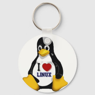 I Love Linux Key Ring