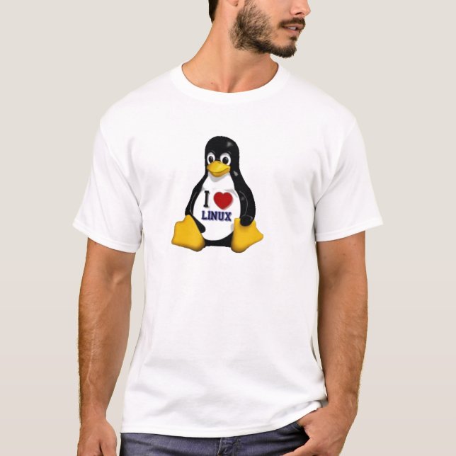 I Love Linux T-Shirt (Front)