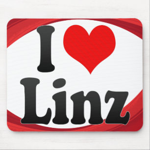 I Love Linz, Austria Mouse Mat