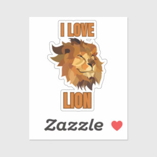 I Love Lion – Animal Lover Design for Wildlife Fan