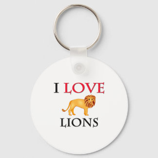 I Love Lions Key Ring