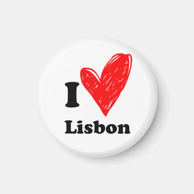 I love Lisbon Magnet (Front)