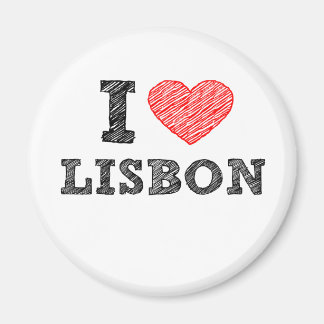 I Love Lisbon Magnet