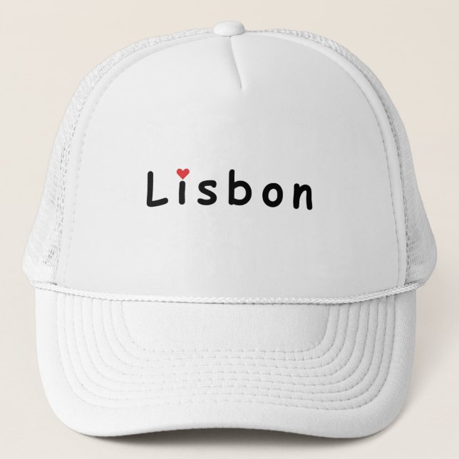 I love Lisbon Trucker Hat (Front)
