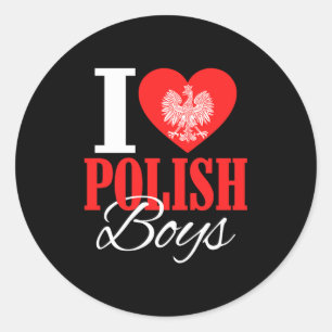 I Love Lish Boys Land Eagle Lish Wife Girlfriend P Classic Round Sticker