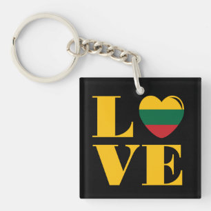 I love Lithuania Key Ring