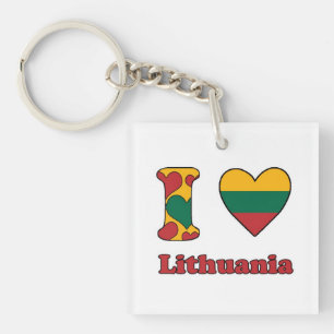 I love Lithuania Key Ring