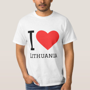 I love Lithuania square sticker T-Shirt