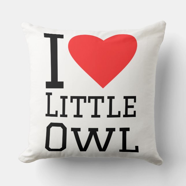 I love little owl cushion (Front)