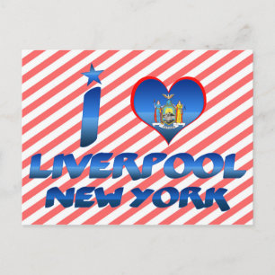 I love Liverpool, New York Postcard