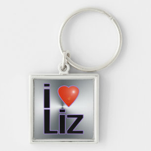 i love Liz Key Ring