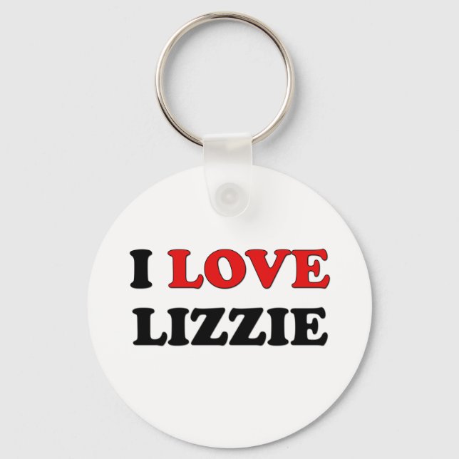 I Love Lizzie Key Ring (Front)