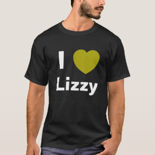 I Love Lizzy T Shirt (black)