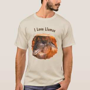 I Love Llamas Farm Animal T-Shirt