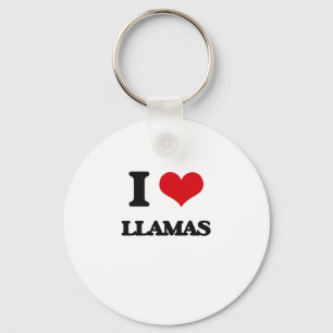 I love Llamas Key Ring