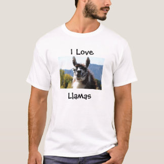 I Love Llamas T-Shirt