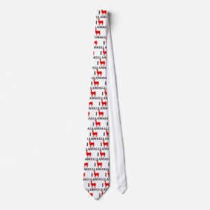 I Love Llamas Tie