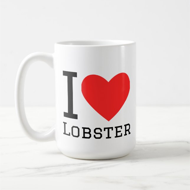 I love lobster coffee mug (Left)