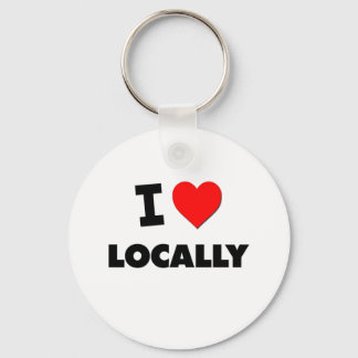 I Love Locally Key Ring