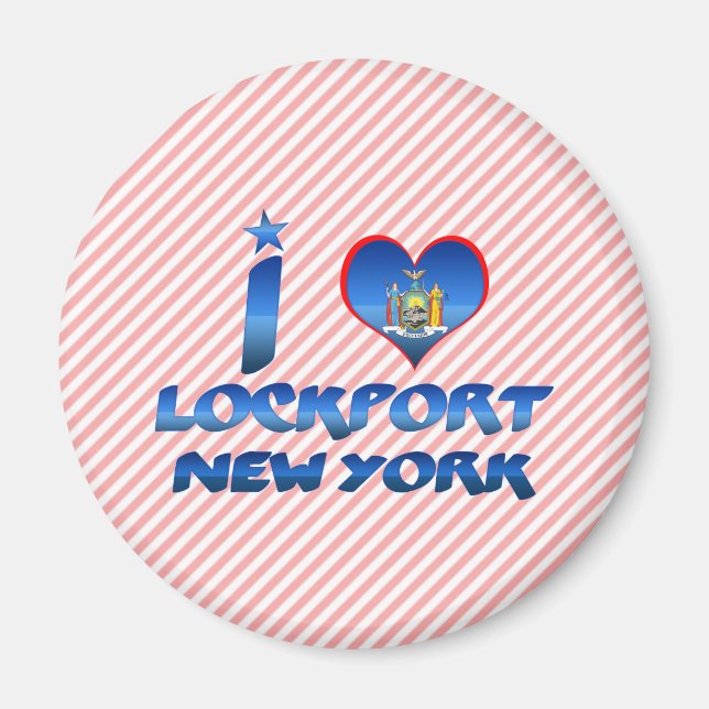 I love Lockport, New York Magnet (Front)