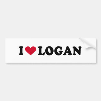 I LOVE LOGAN BUMPER STICKER